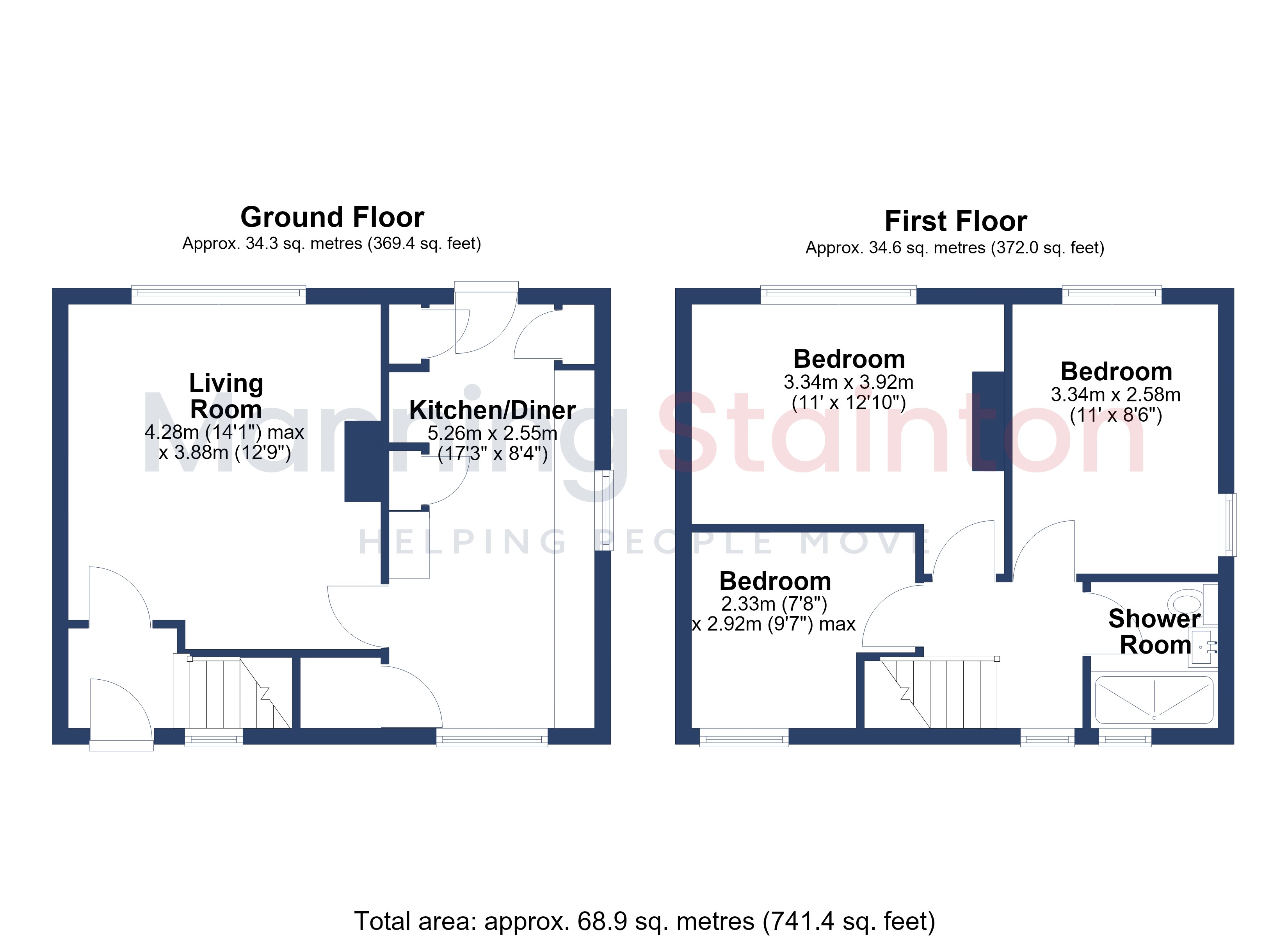 61, Montagu Avenue, West Yorkshire floorplan