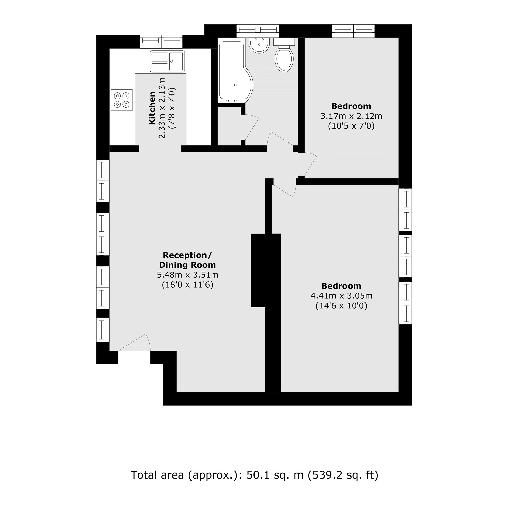 279, Nelson Road, Twickenham floorplan