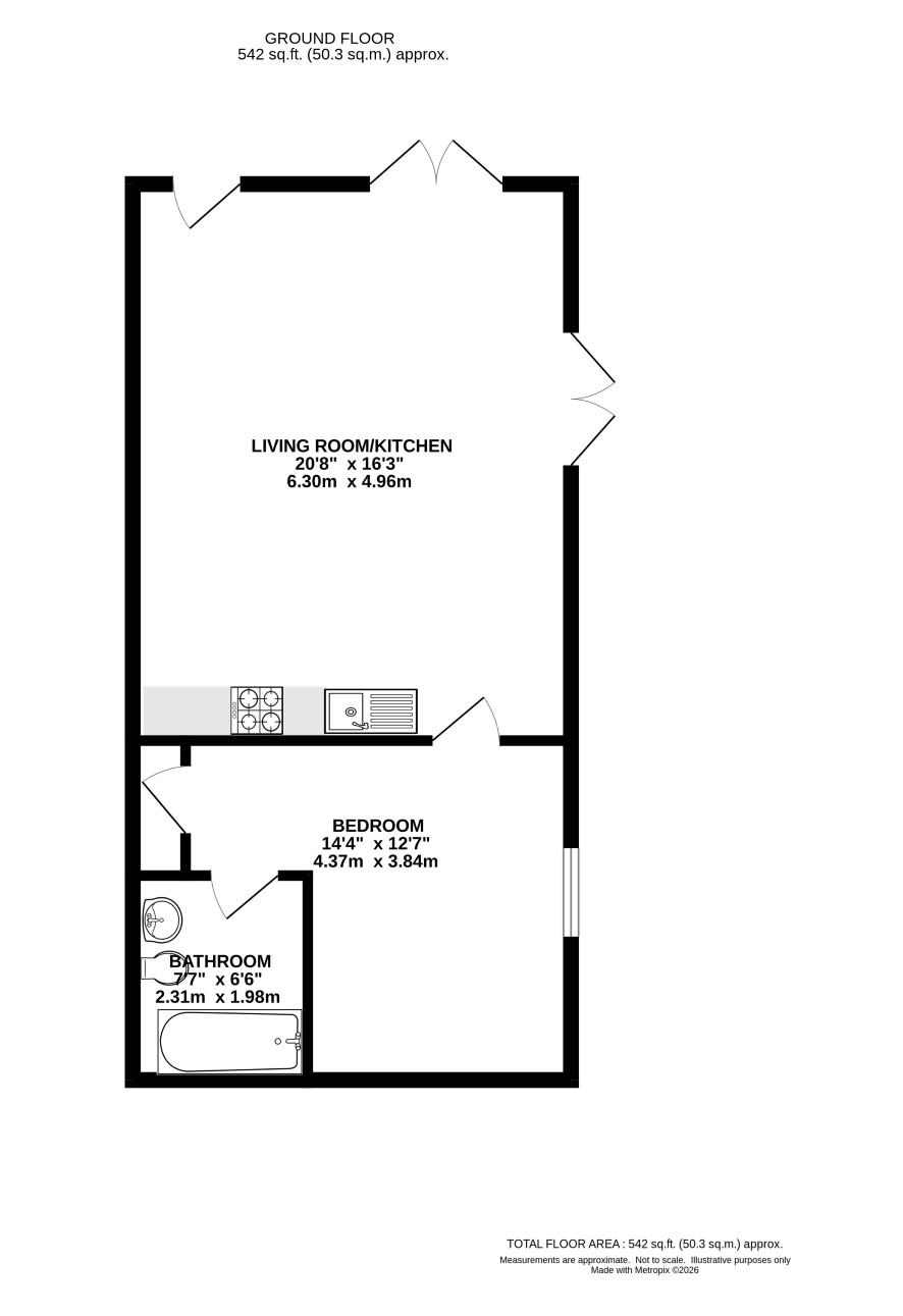 Flat 14, Lovell Lodge, 365 Milton Road, Cambridge, Cambridgeshire CB4 1SR floorplan