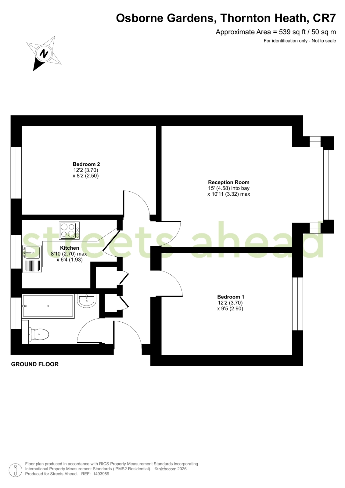 Flat 1, Westminster Court, 12, Osborne Gardens, Thornton Heath floorplan