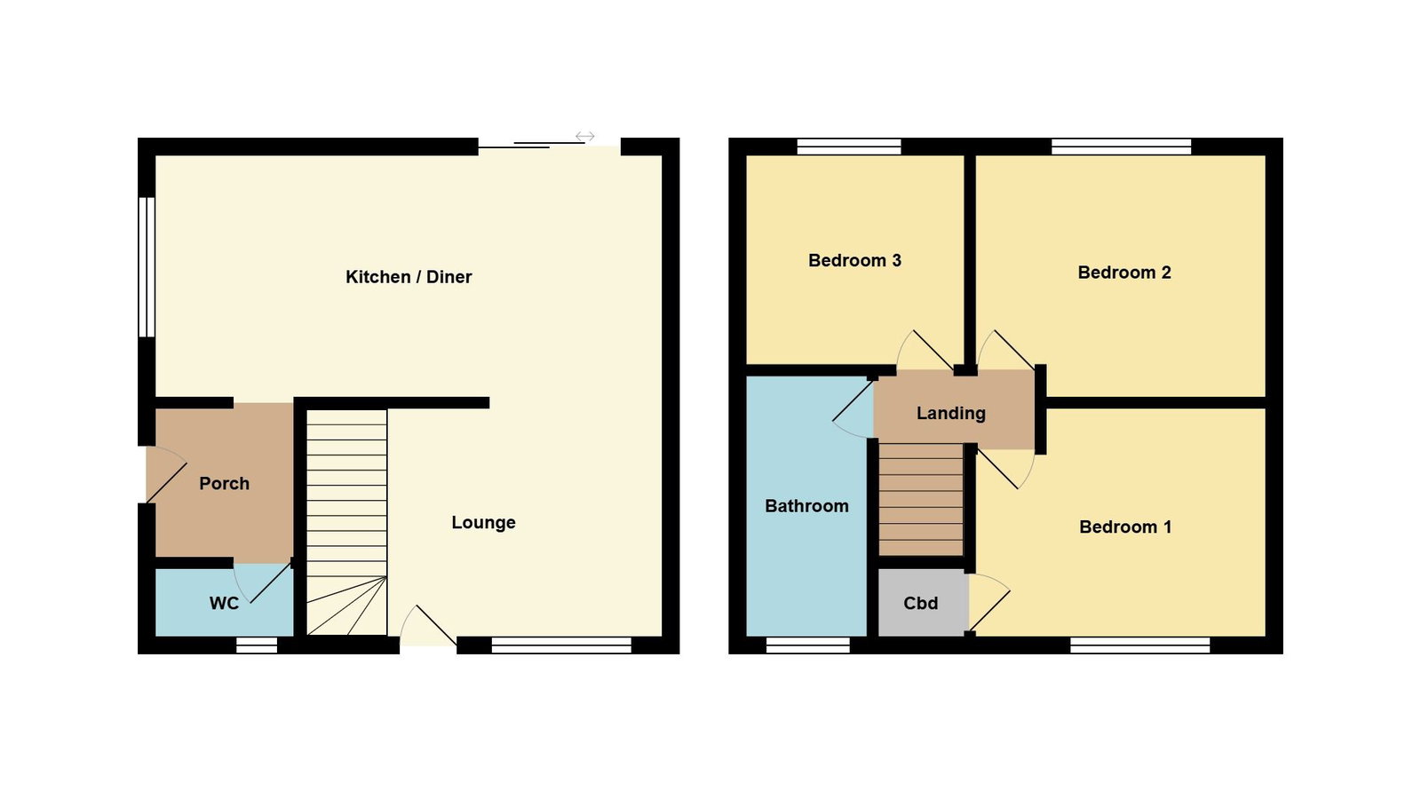 94, Claerwen, Hengoed floorplan