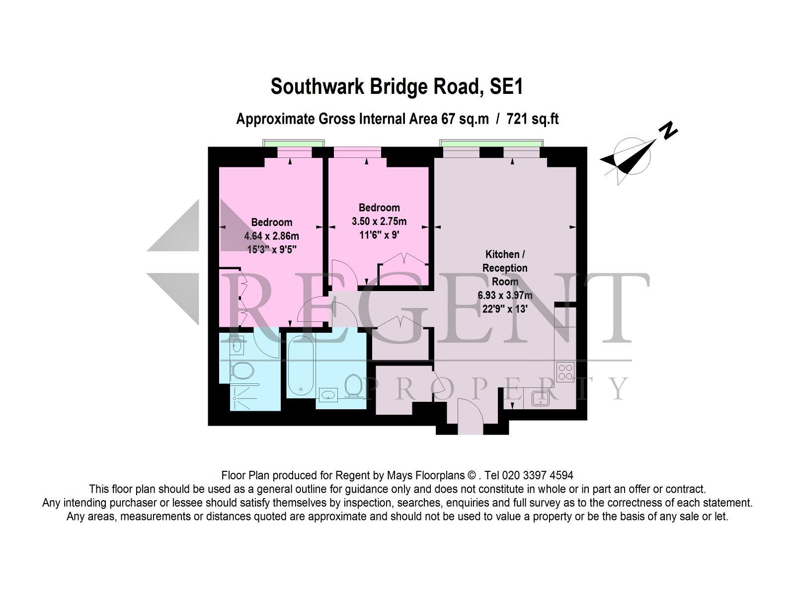Southwark Bridge Road, London floorplan
