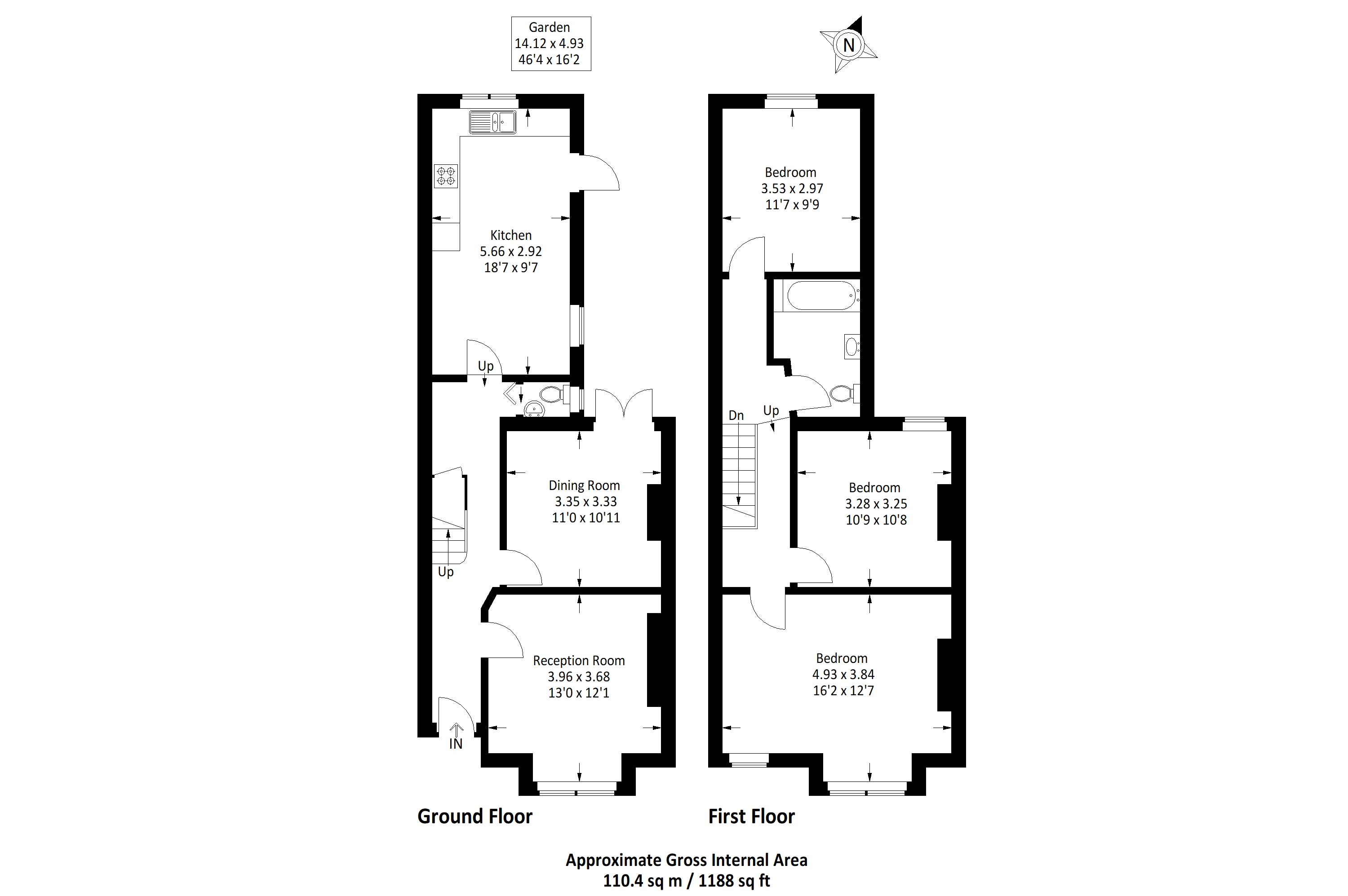 14, Benin Street, London floorplan