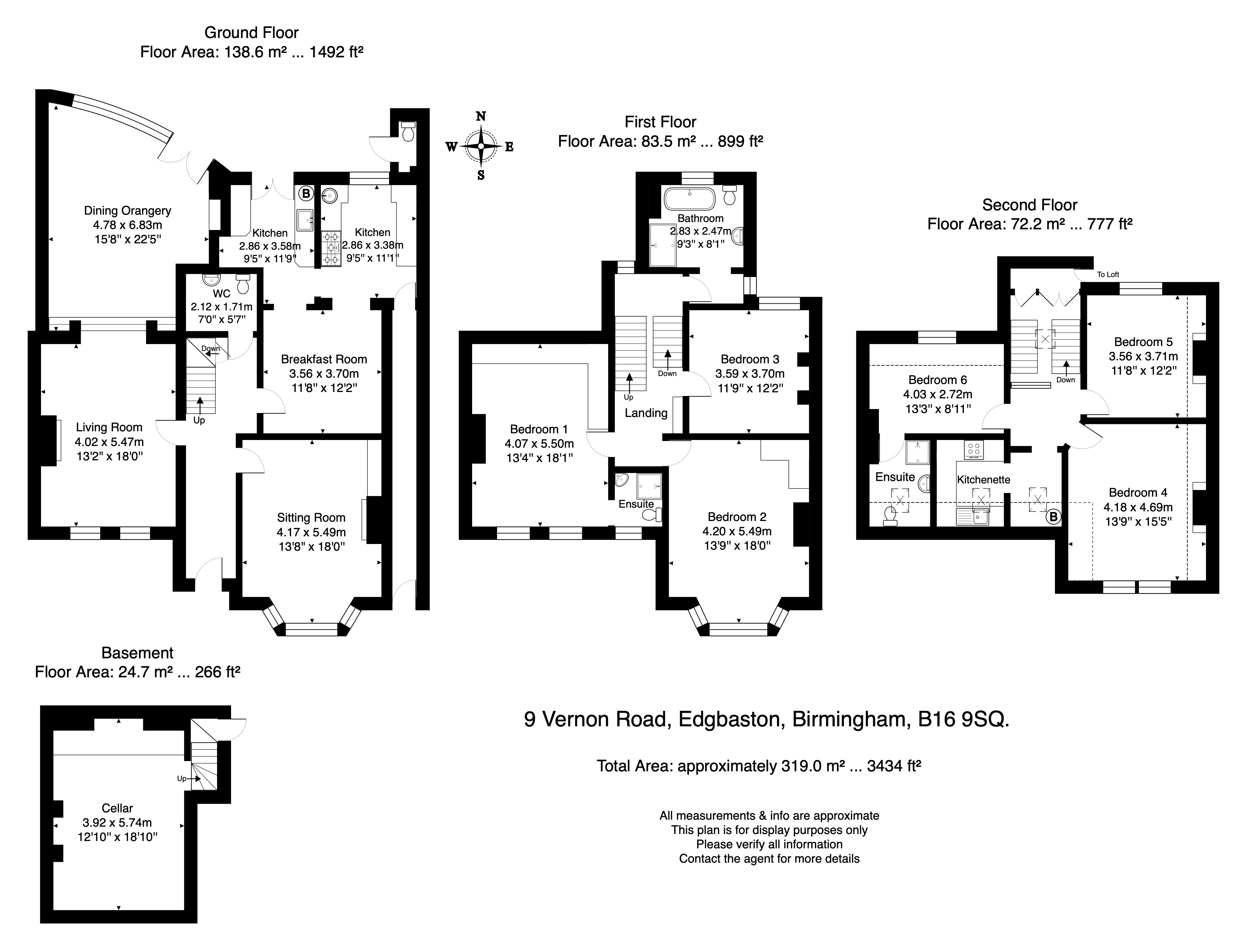 9, Vernon Road, Birmingham floorplan