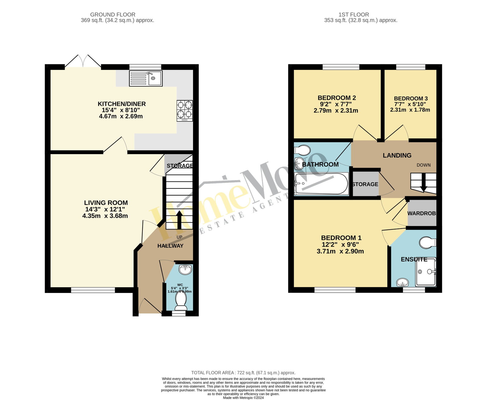 77, Seawell Road, Corby floorplan