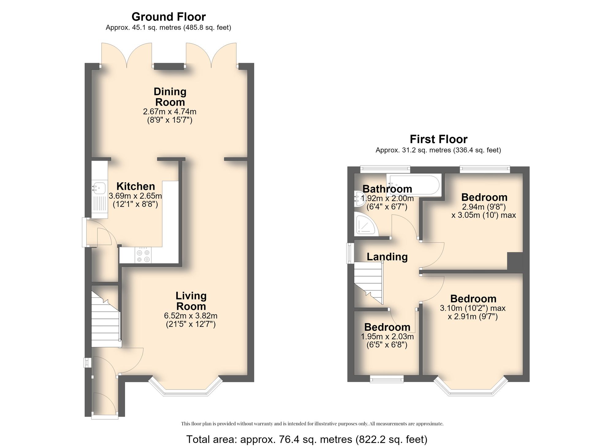 116 Seagrave Crescent, Sheffield floorplan