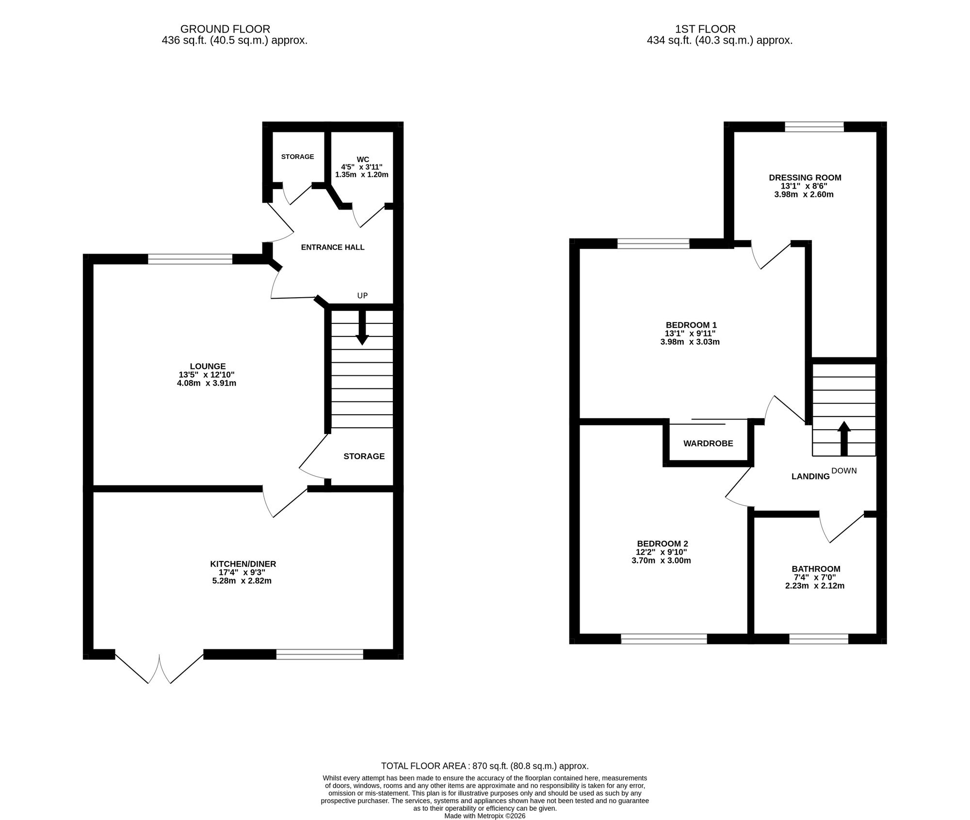 64, Foyers Way, Crieff, PH7 floorplan