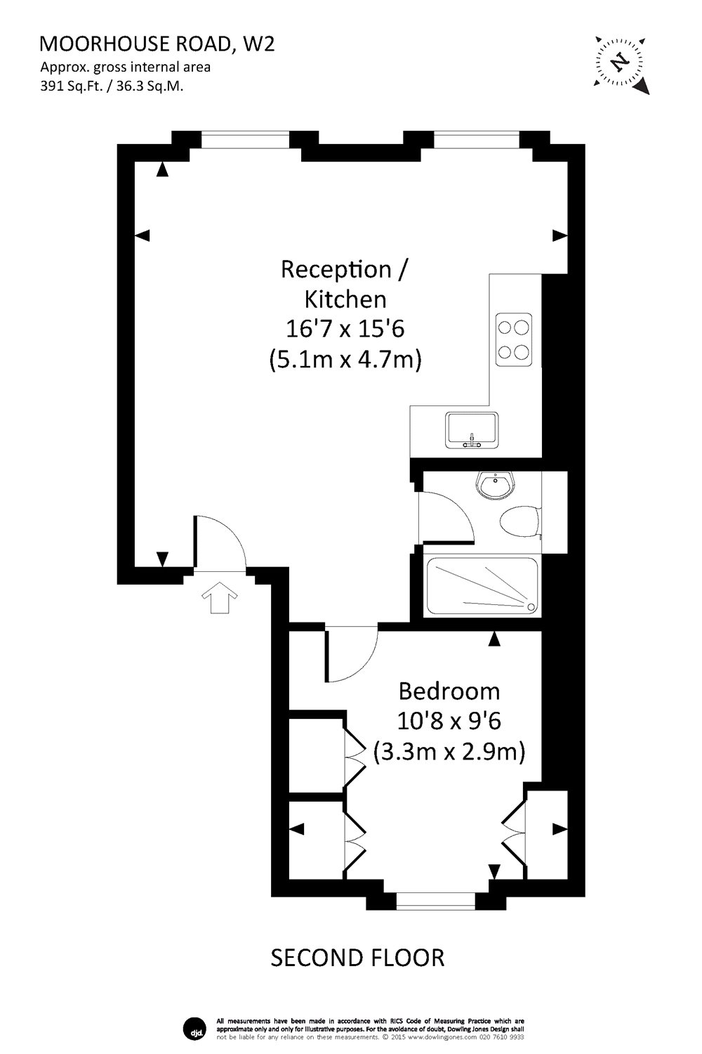 Moorhouse Road, London floorplan