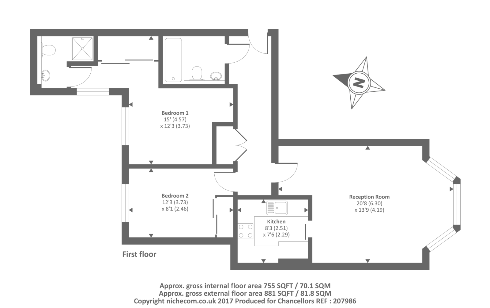 2 Bedrooms Flat to rent in Edenbrook Place, Ascot SL5