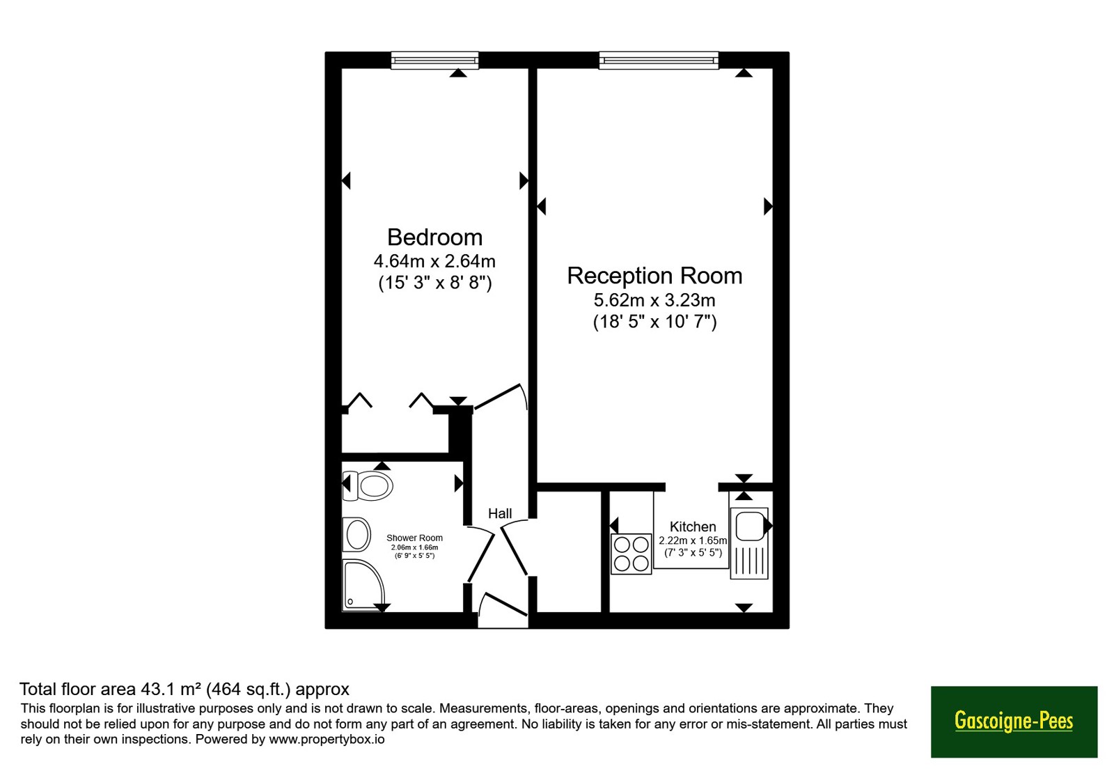 Flat 38, Homegreen House,, Wey Hill, Surrey floorplan