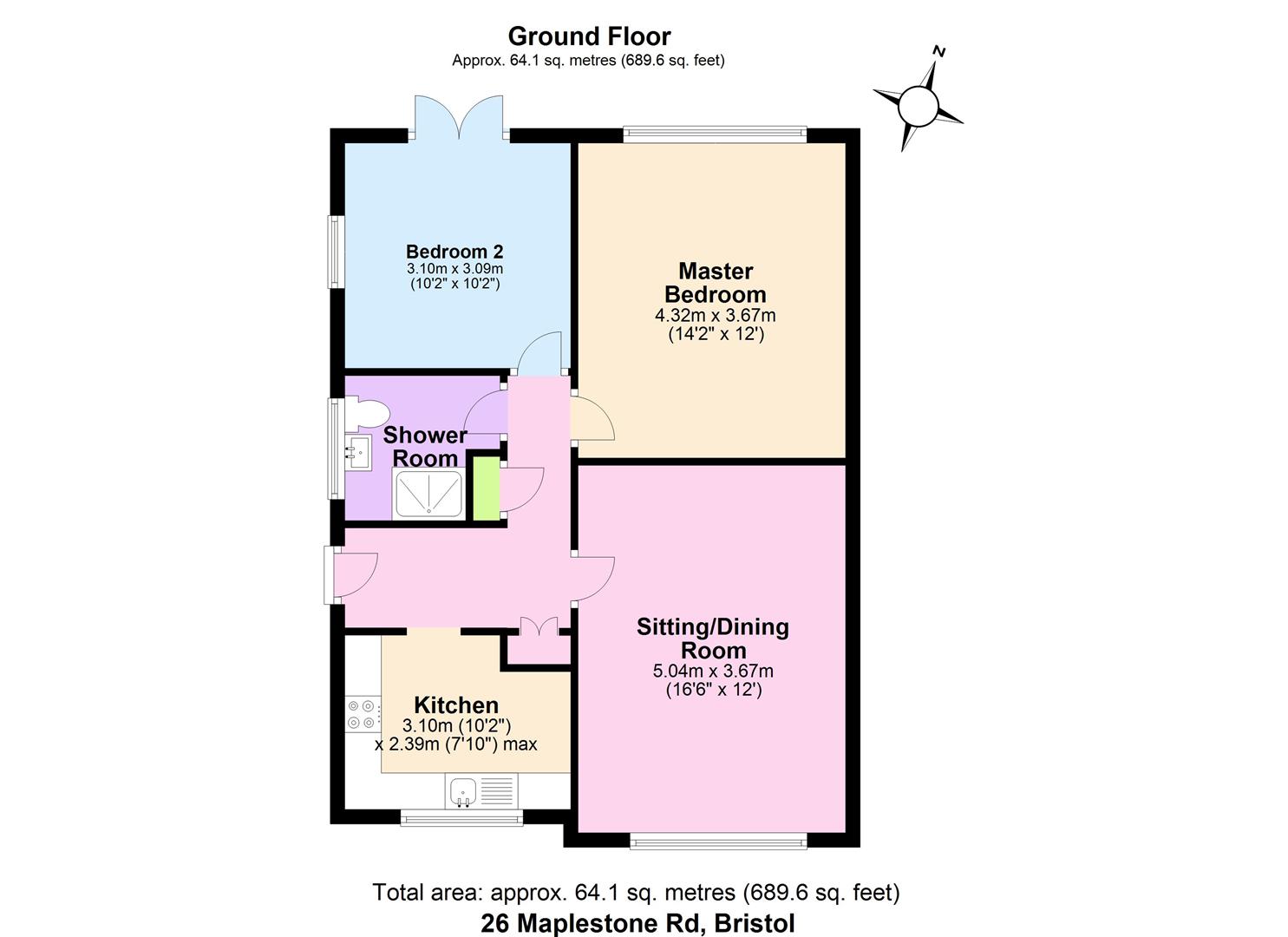 Maplestone Road, Whitchurch, Bristol BS14, 2 bedroom bungalow for sale