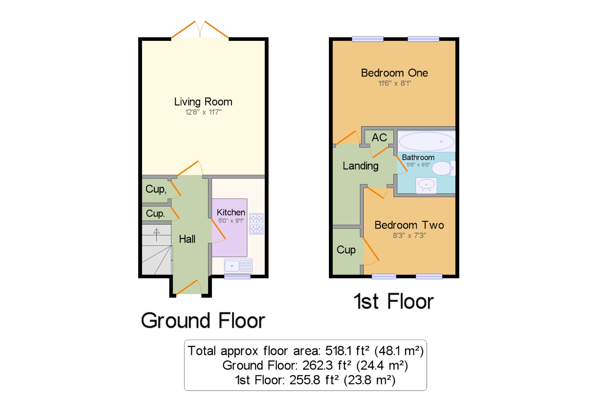 2 Bedrooms Terraced house for sale in Harvesters Way, Weavering, Maidstone, Kent ME14