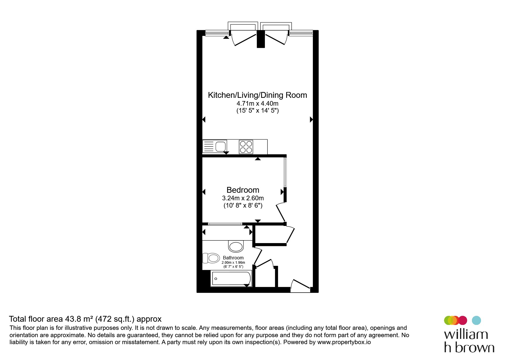 Apartment 1014, The Litmus Building, 195, Huntingdon Street, Nottingham floorplan