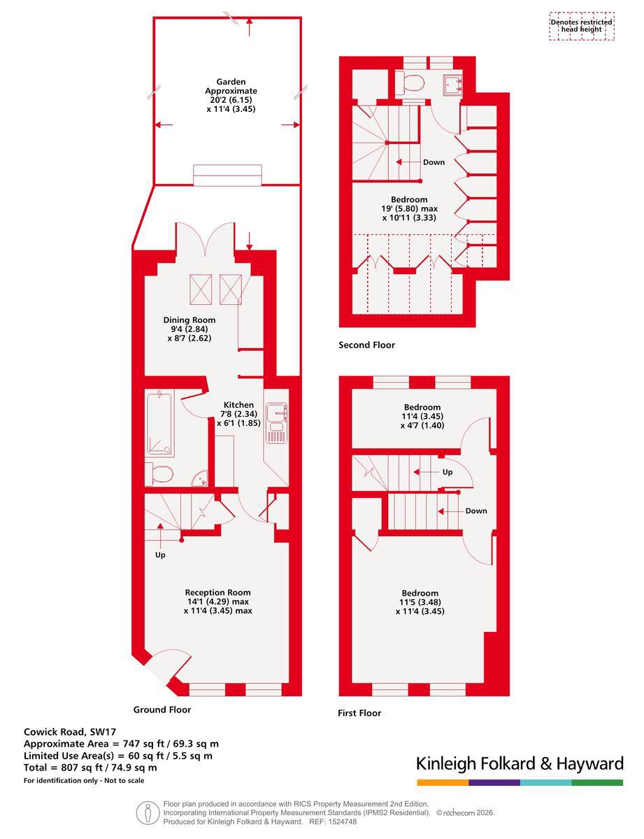 276, Cowick Road, London floorplan