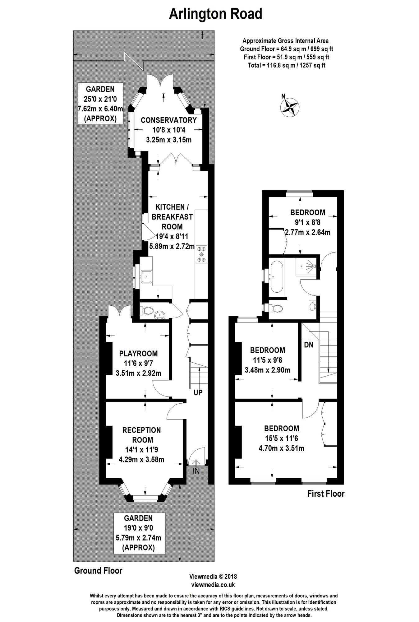 3 Bedrooms Semi-detached house for sale in Arlington Road, Surbiton KT6