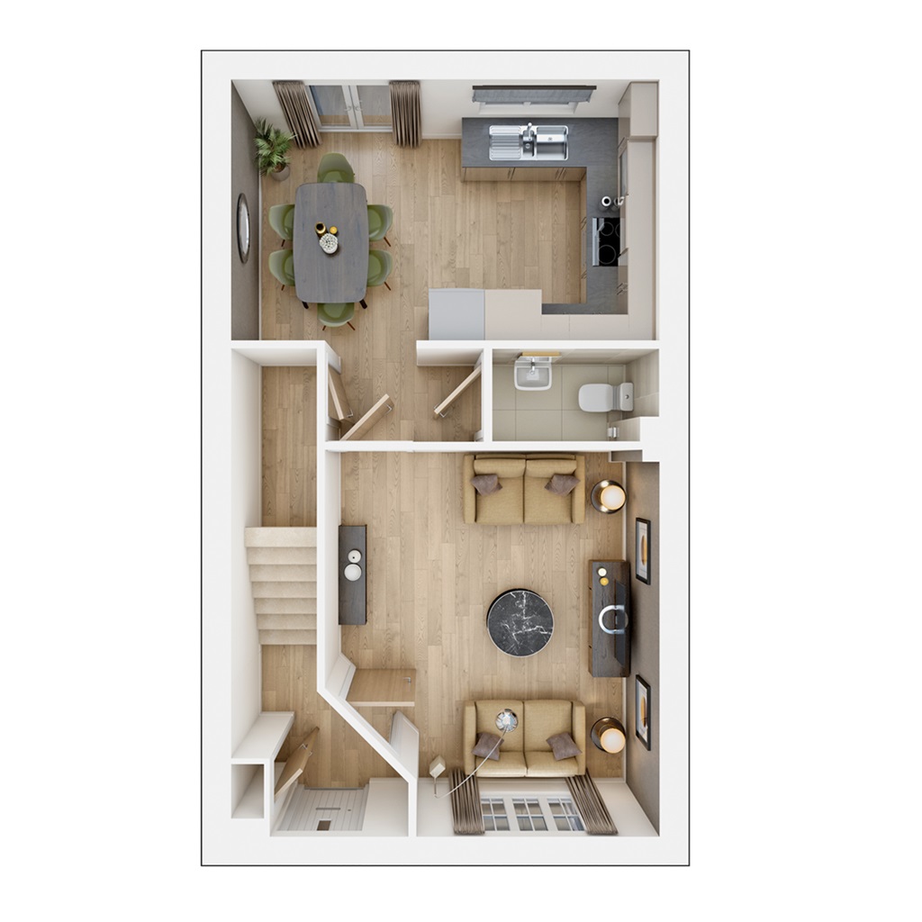 The Gosford - Plot 581, Northfield View, Brooke Way, Stowmarket floorplan