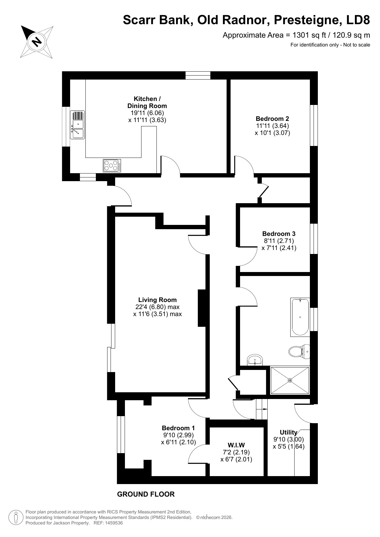 Scarr Bank, Presteigne floorplan