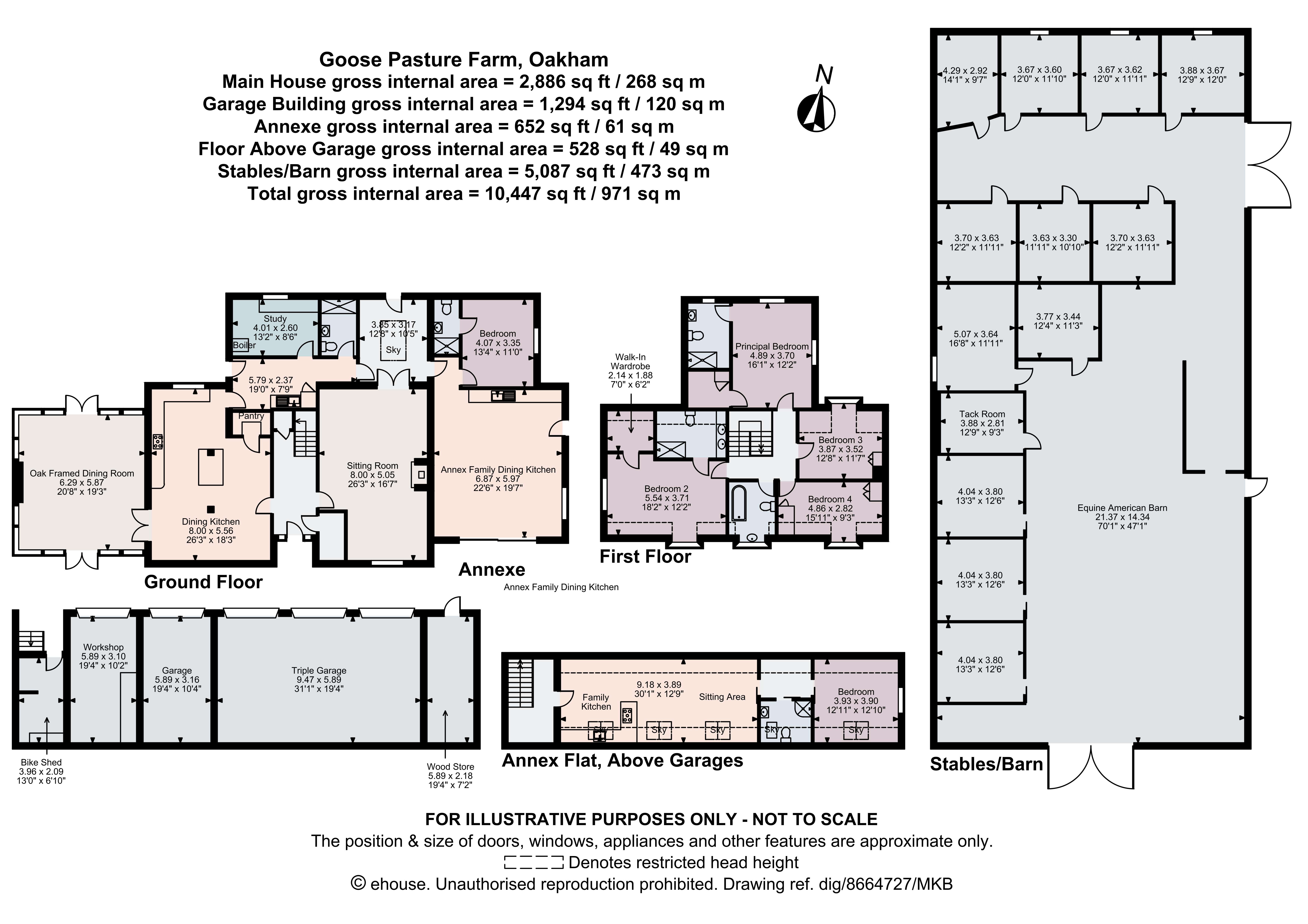 Goose Pastures Farm,, College Farm Road, Oakham floorplan