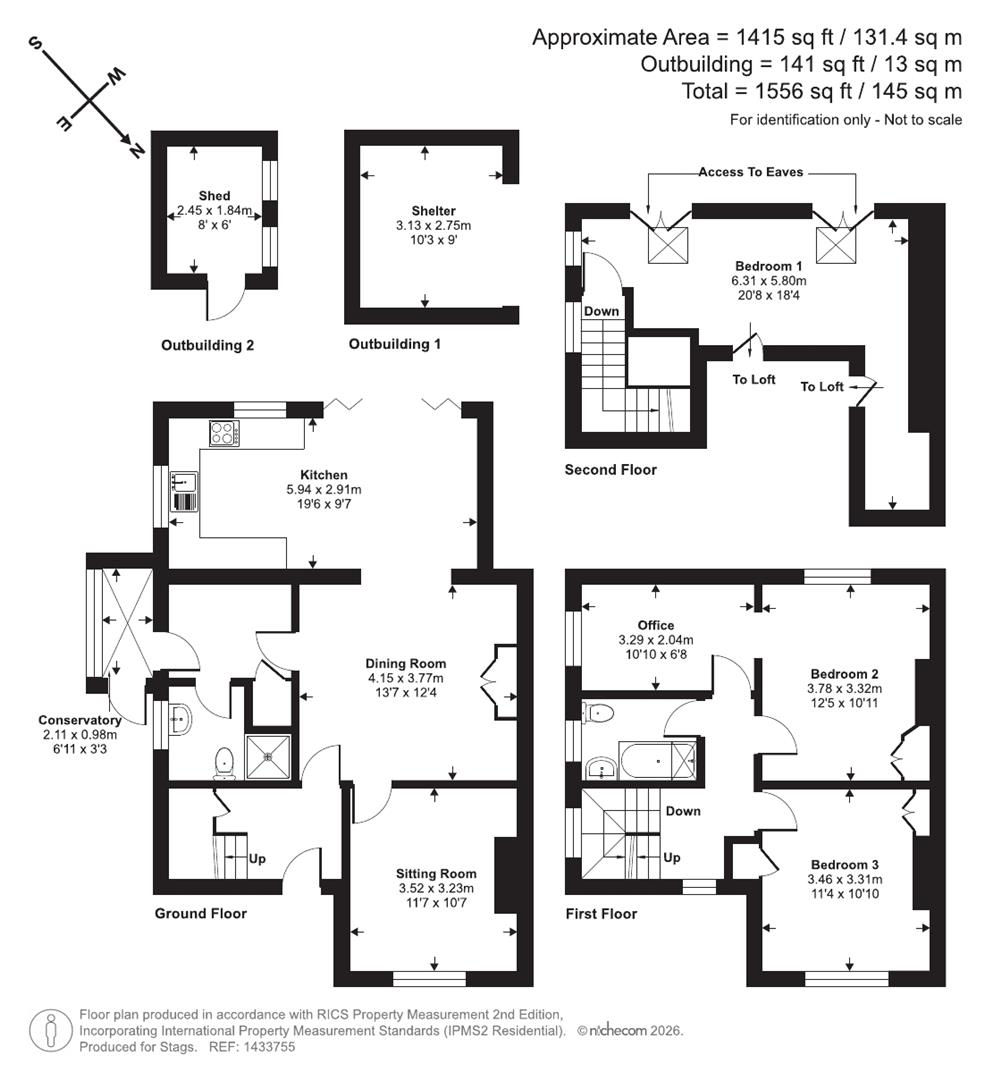 Trevean, Pound Road, Lyme Regis floorplan