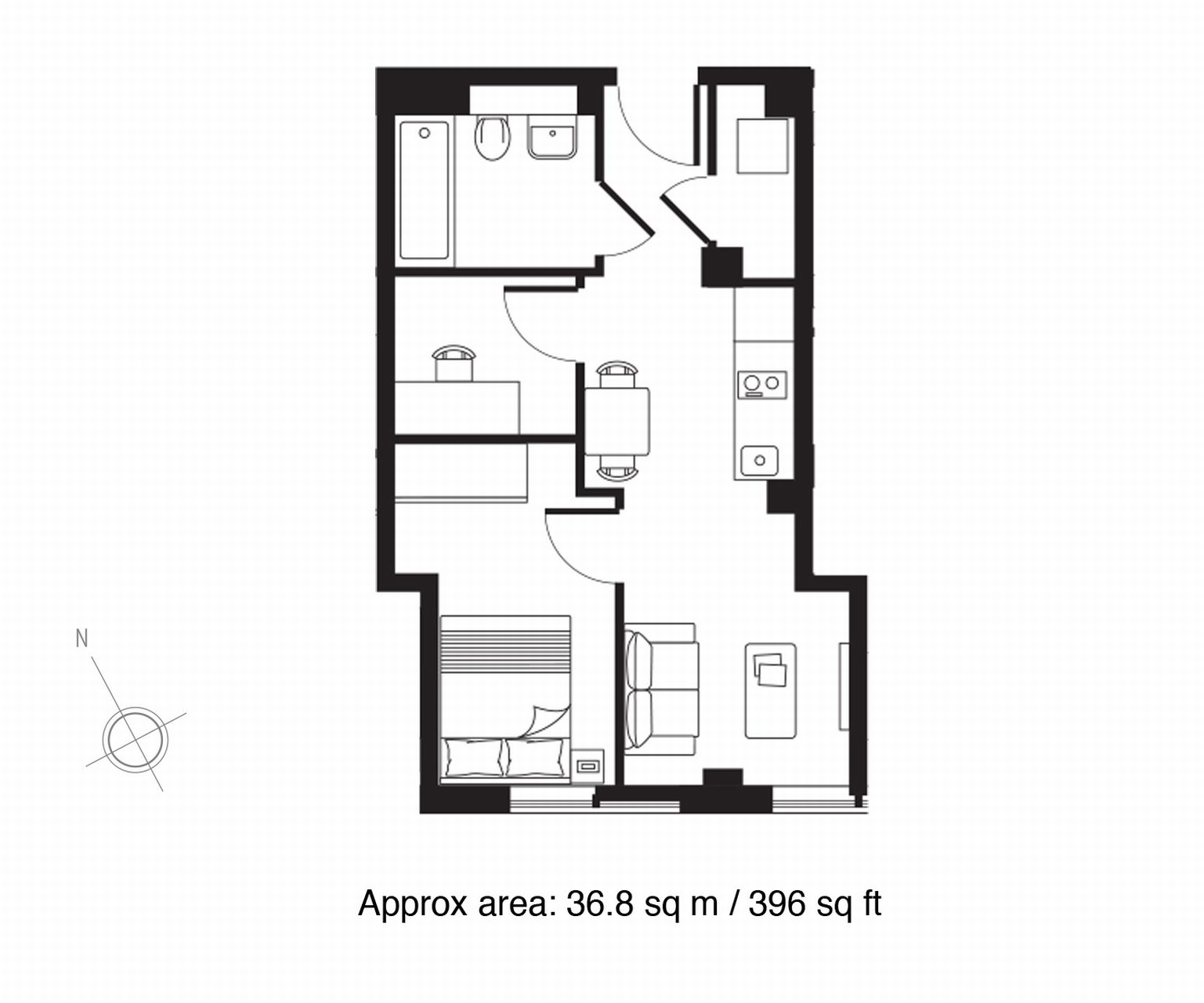 1 Bedrooms Flat to rent in Atria House, 219 Bath Road, Slough SL1