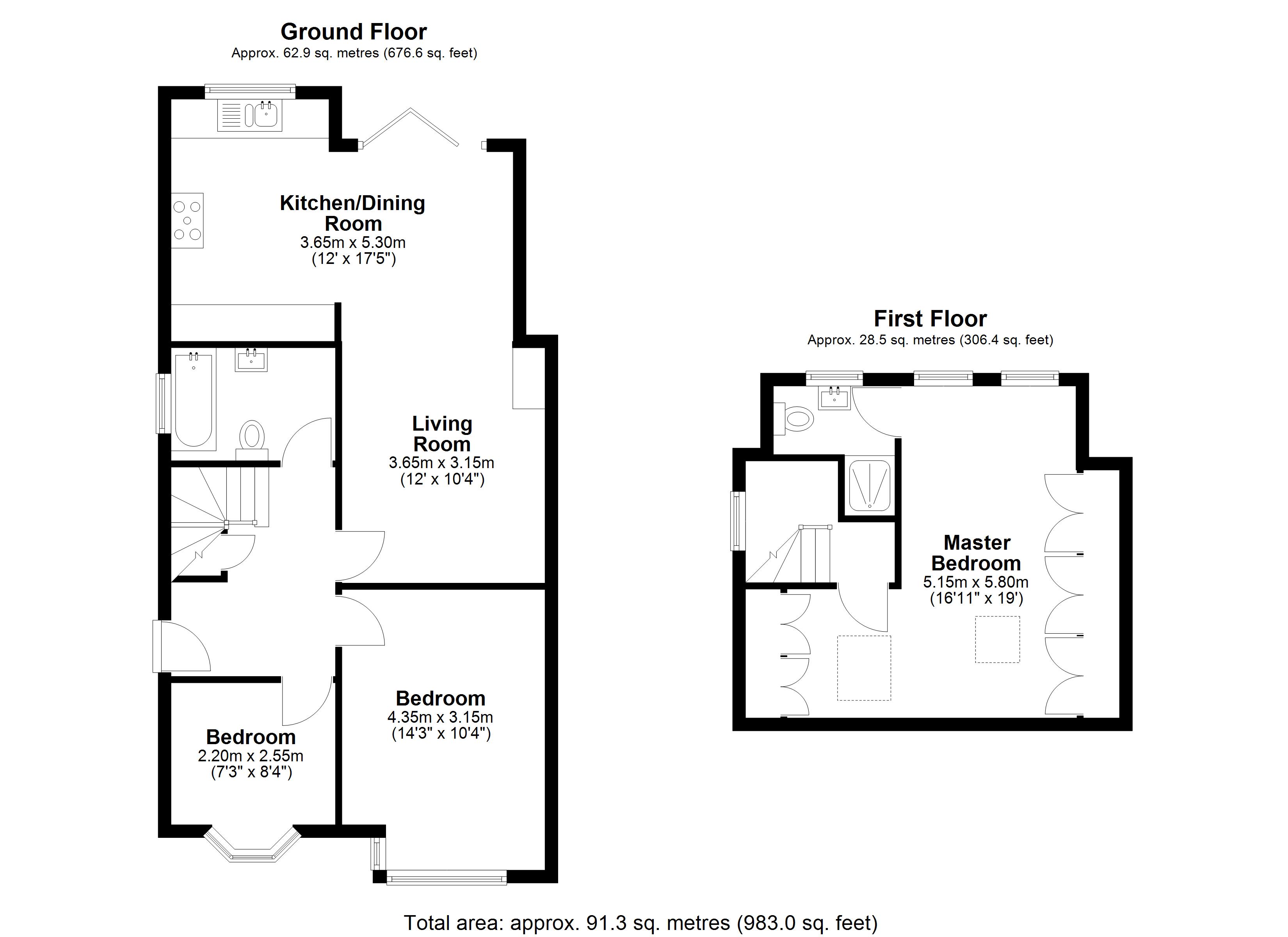 20, Linden Close, Addlestone floorplan