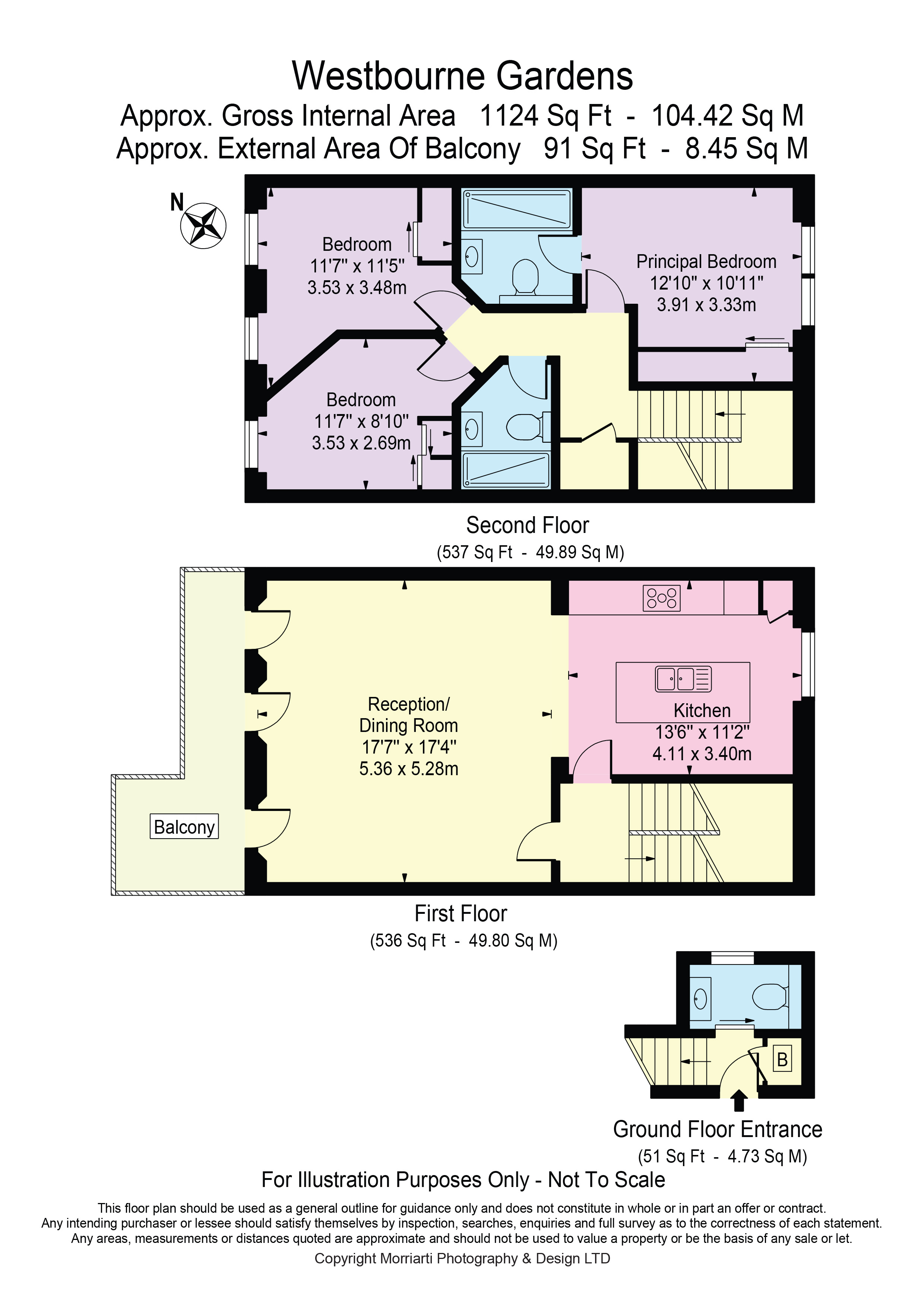 2, 9, Westbourne Gardens, London floorplan