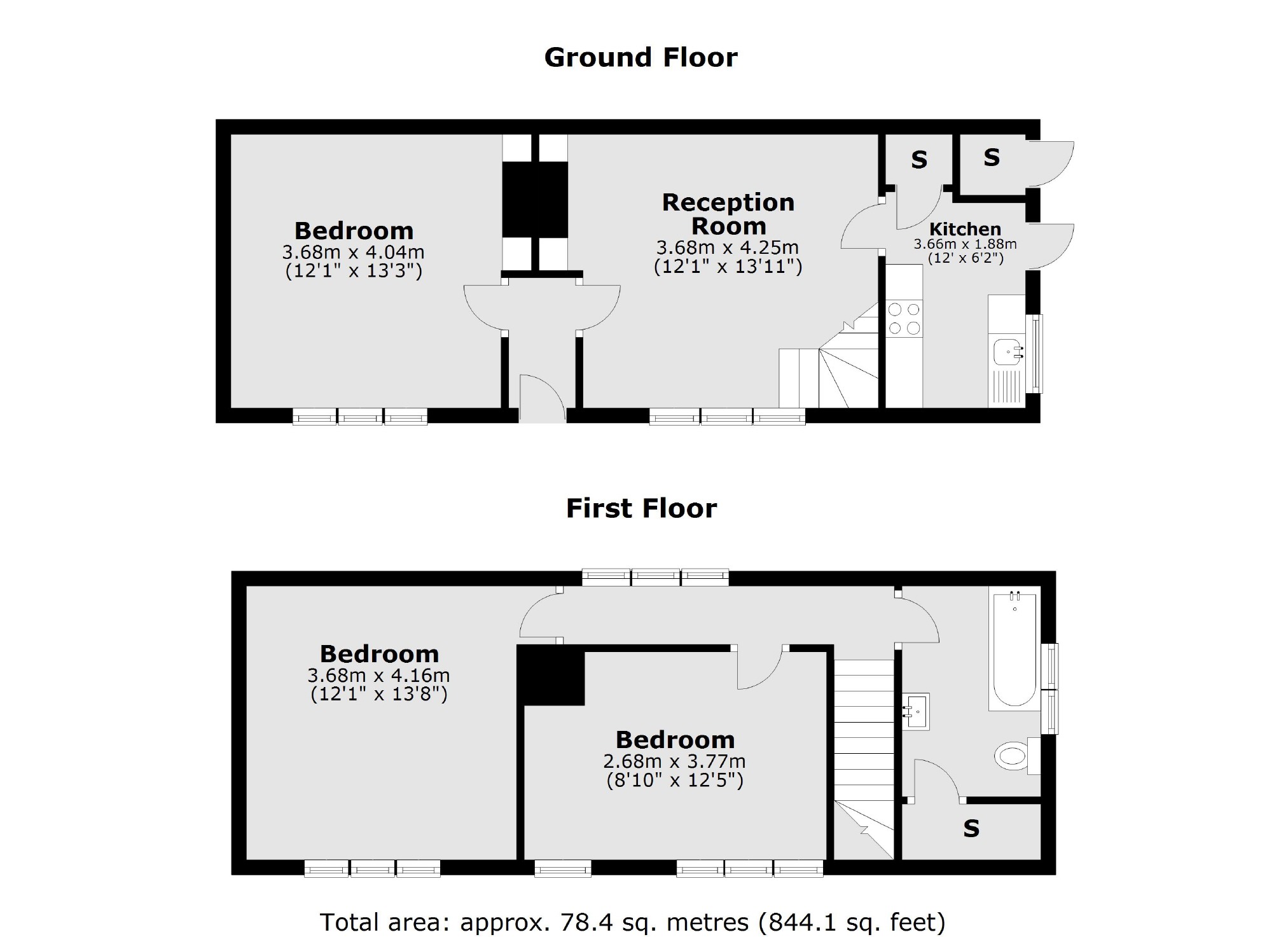 Flat E, 9, Hopton Road, London floorplan