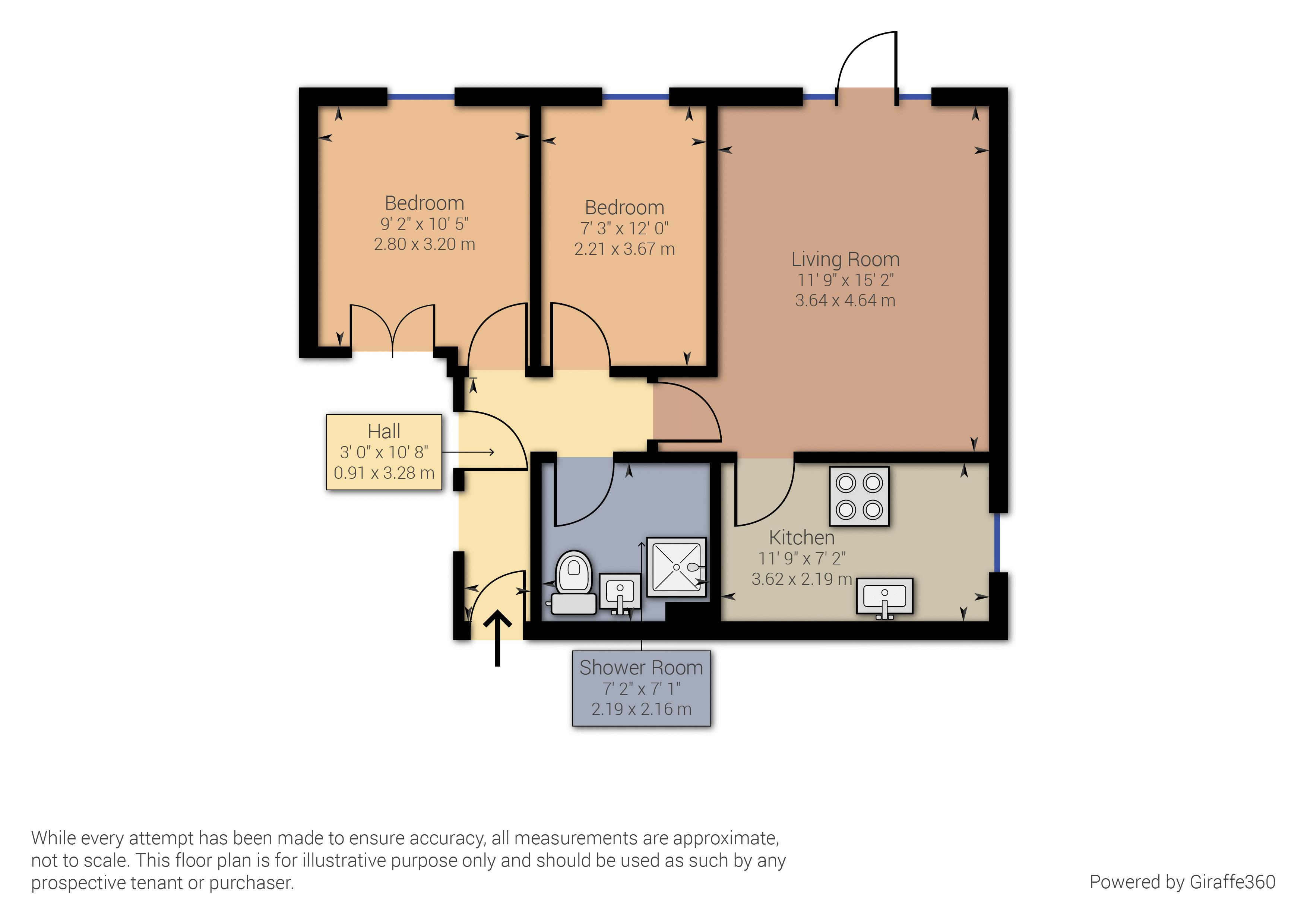 Stoke Ridings, Chapel Road, Tadworth KT20, 2 bedroom flat for sale