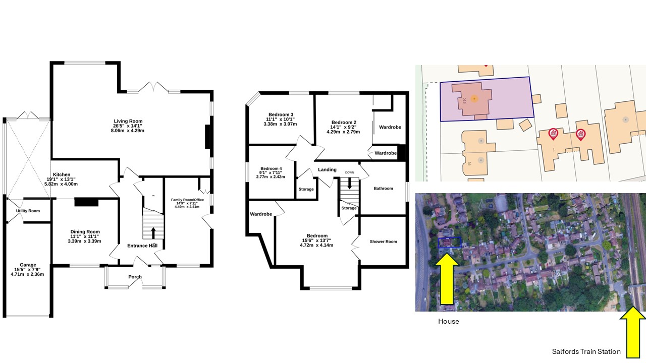 Oak Cottage, 51a, Brighton Road, Surrey floorplan
