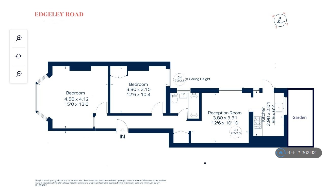Flat, Elmhurst Mansions Edgeley Road, London floorplan