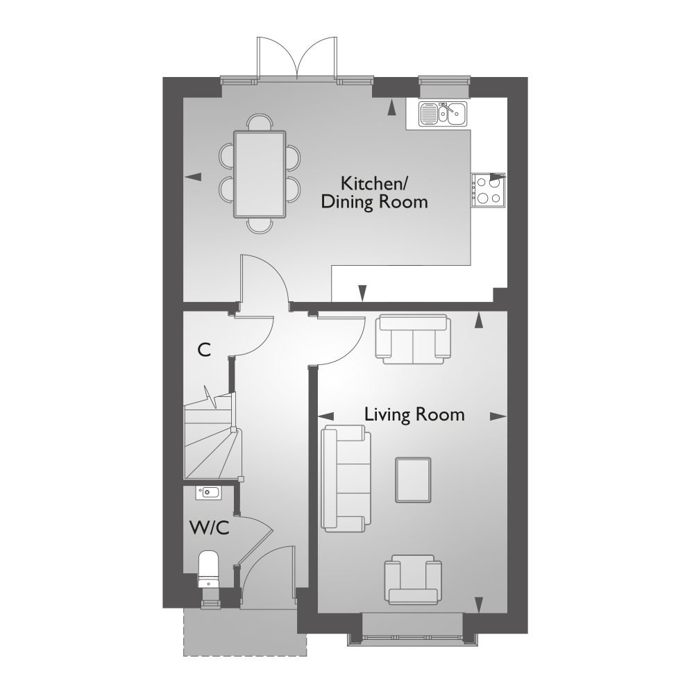 "The Ripley" at Kennedy Meadow, Hungerford RG17, 3 bedroom detached