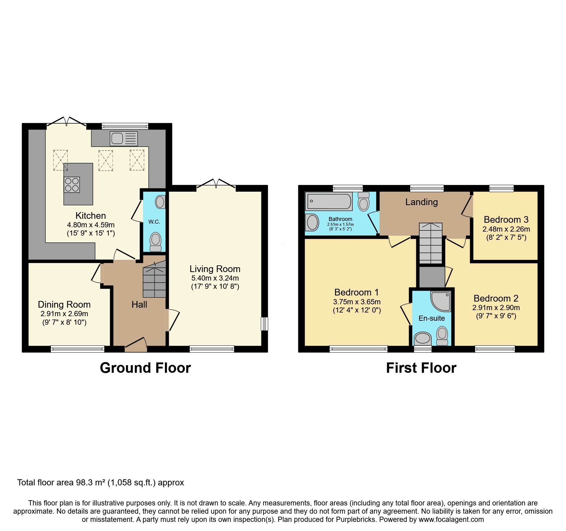 46, Ings Lane, Saltburn-by-the-Sea floorplan