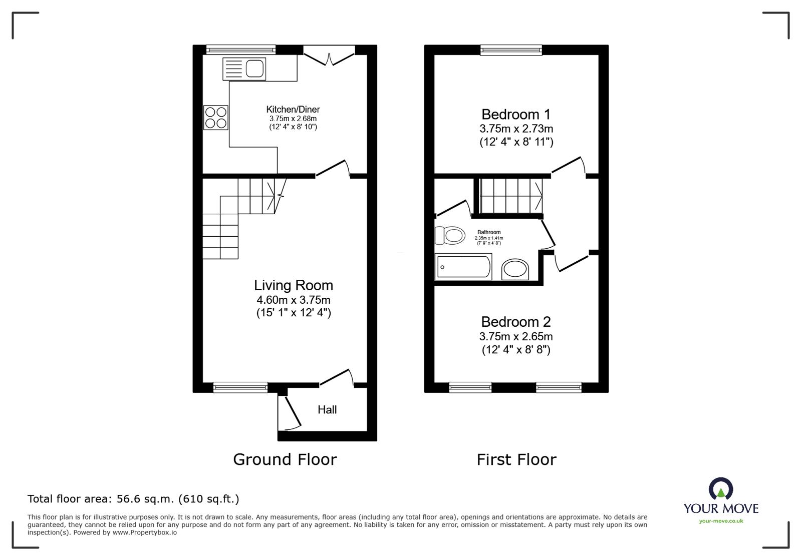 8, Wessex Park Close, Oldham floorplan