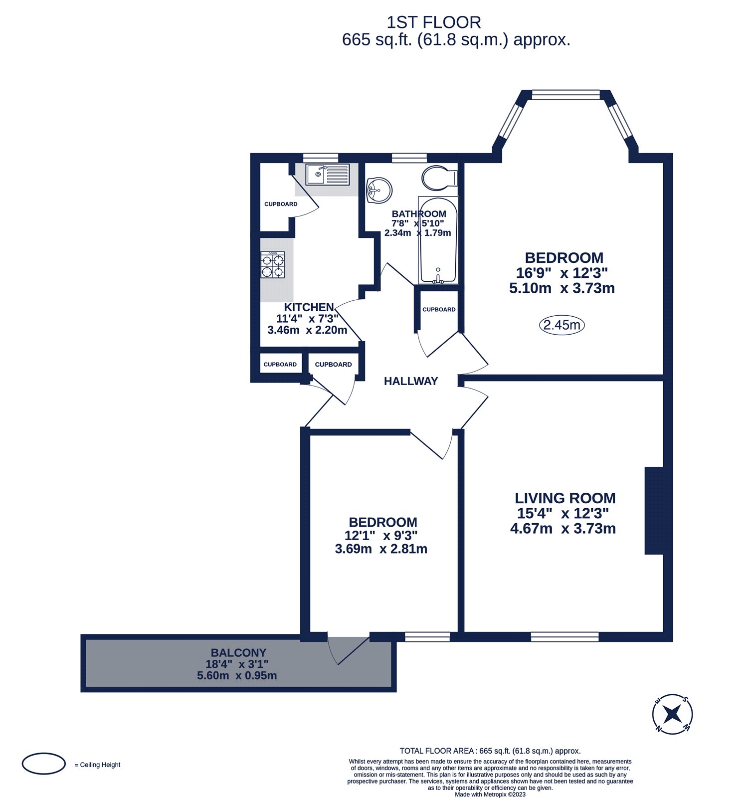 4 Berkeley Court,, Vines Avenue, London floorplan