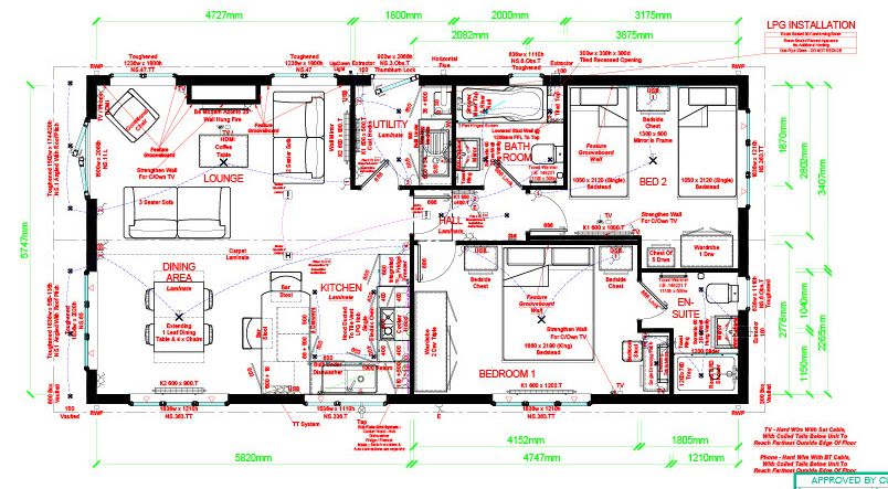 v12, St. Tinney Farm, Cornwall floorplan
