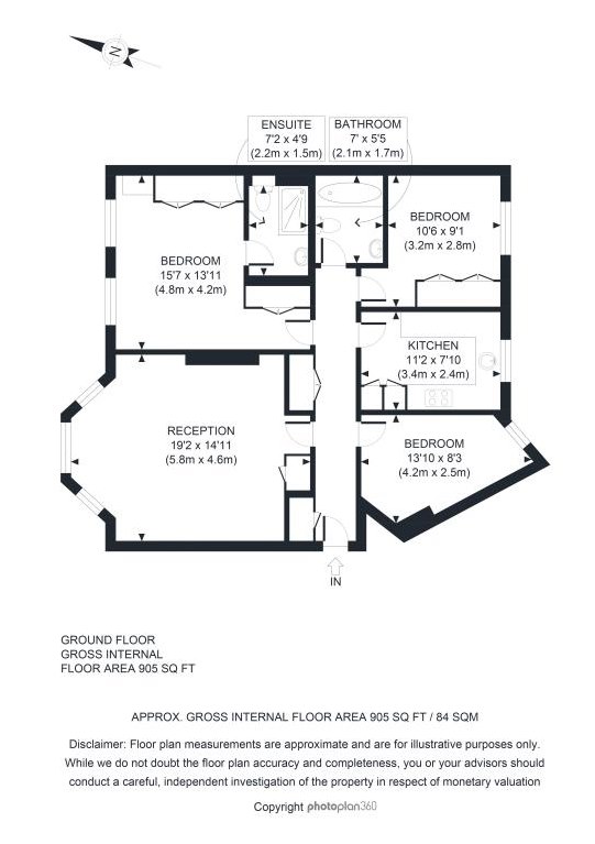 3 Bedrooms Flat to rent in Broadhurst Gardens, South Hampstead NW6