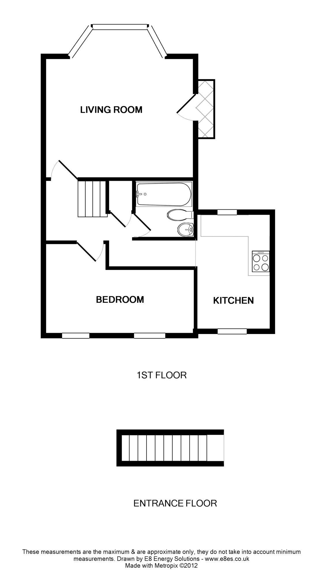 Flat 2, 6, Cinnaminta Road, Oxford floorplan