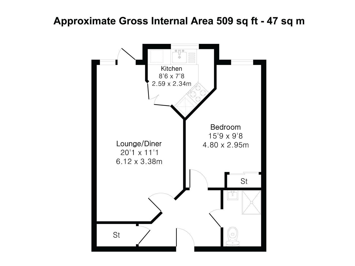 3 Custerson Court, Station Street, Saffron Walden floorplan