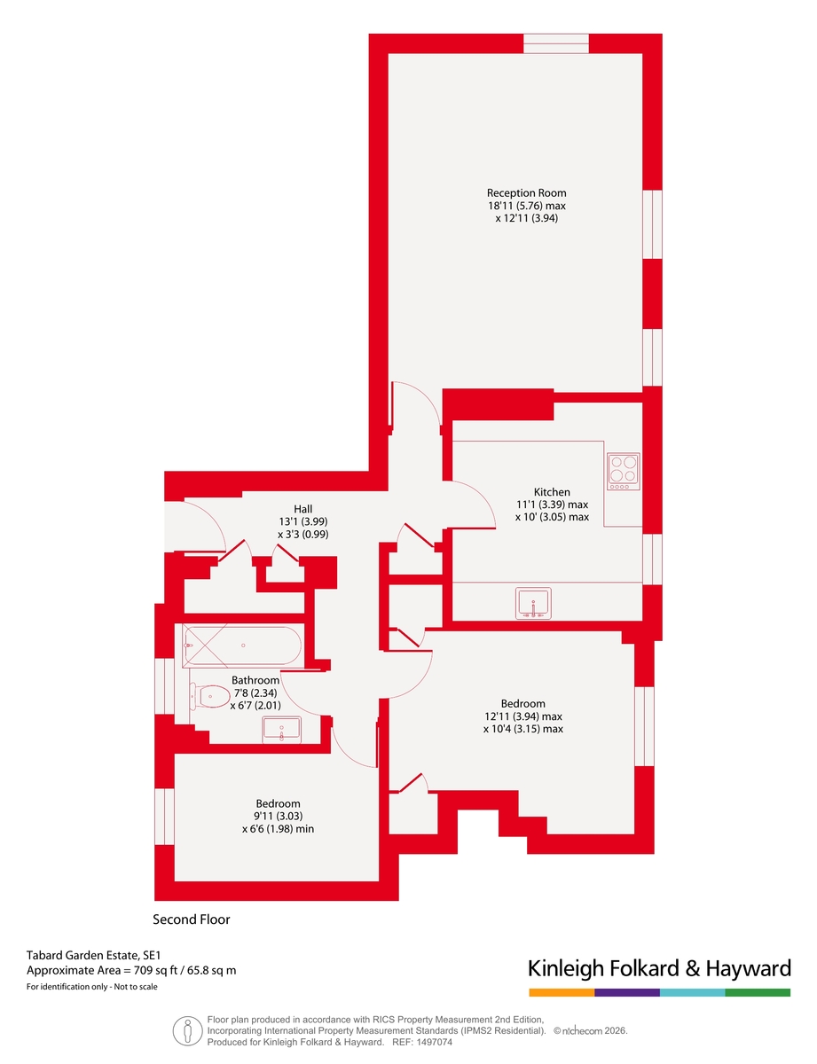 Flat 20, Crayford House,, Tabard Garden Estate, London floorplan