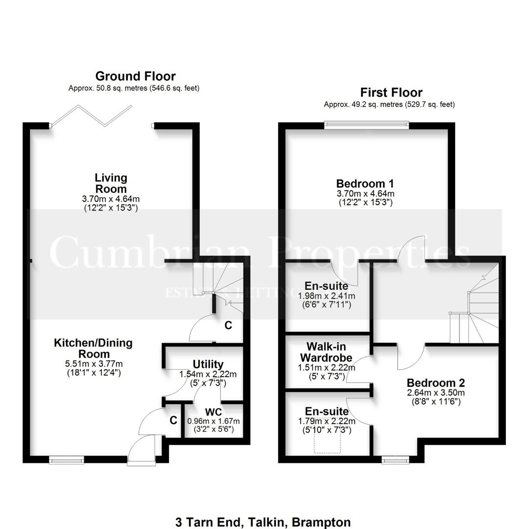 3, Tarn End, Brampton floorplan