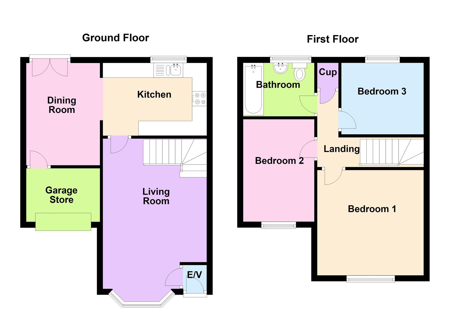 3 Bedrooms Town house for sale in Dayton Close, Ravenstone, Coalville LE67