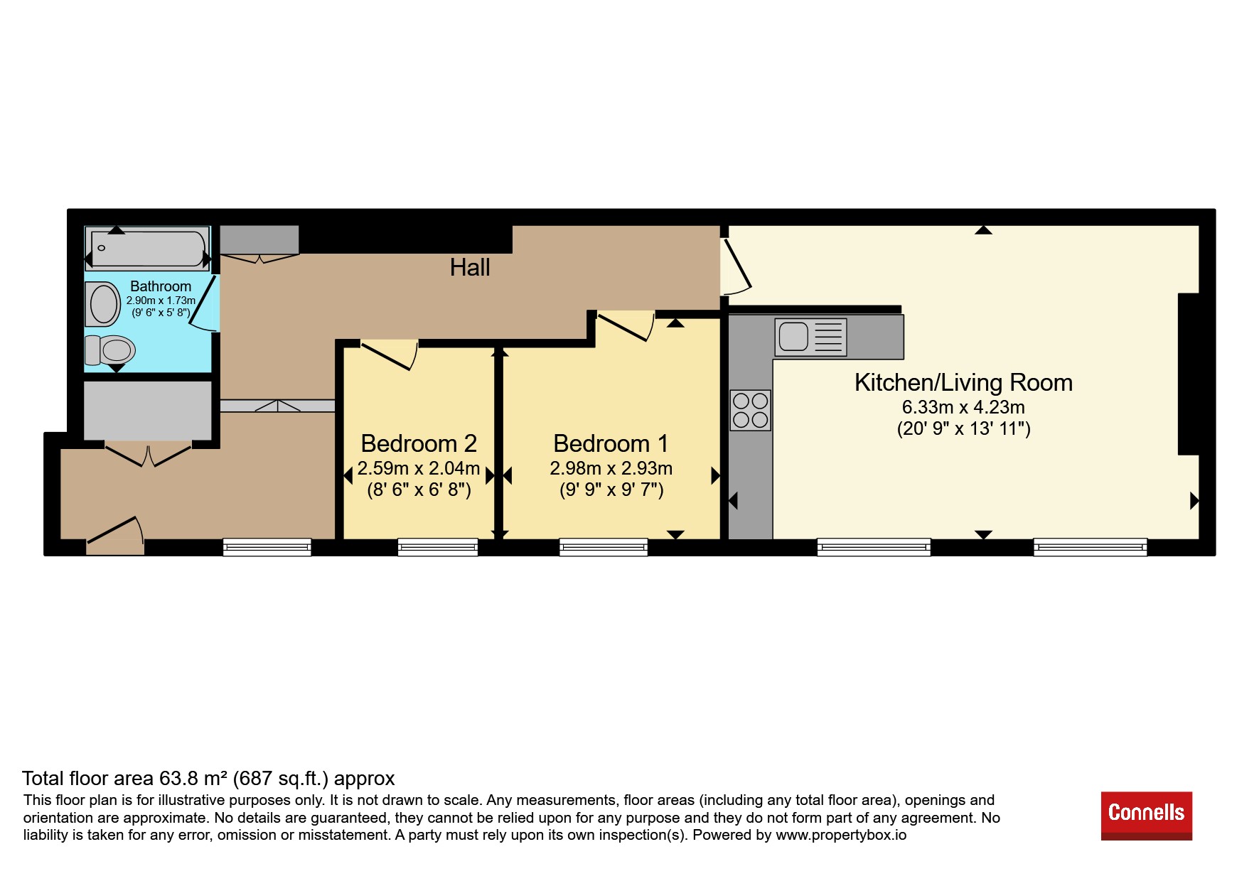 Apartment 3, Angel House, 53-54, Broad Street, Worcester floorplan