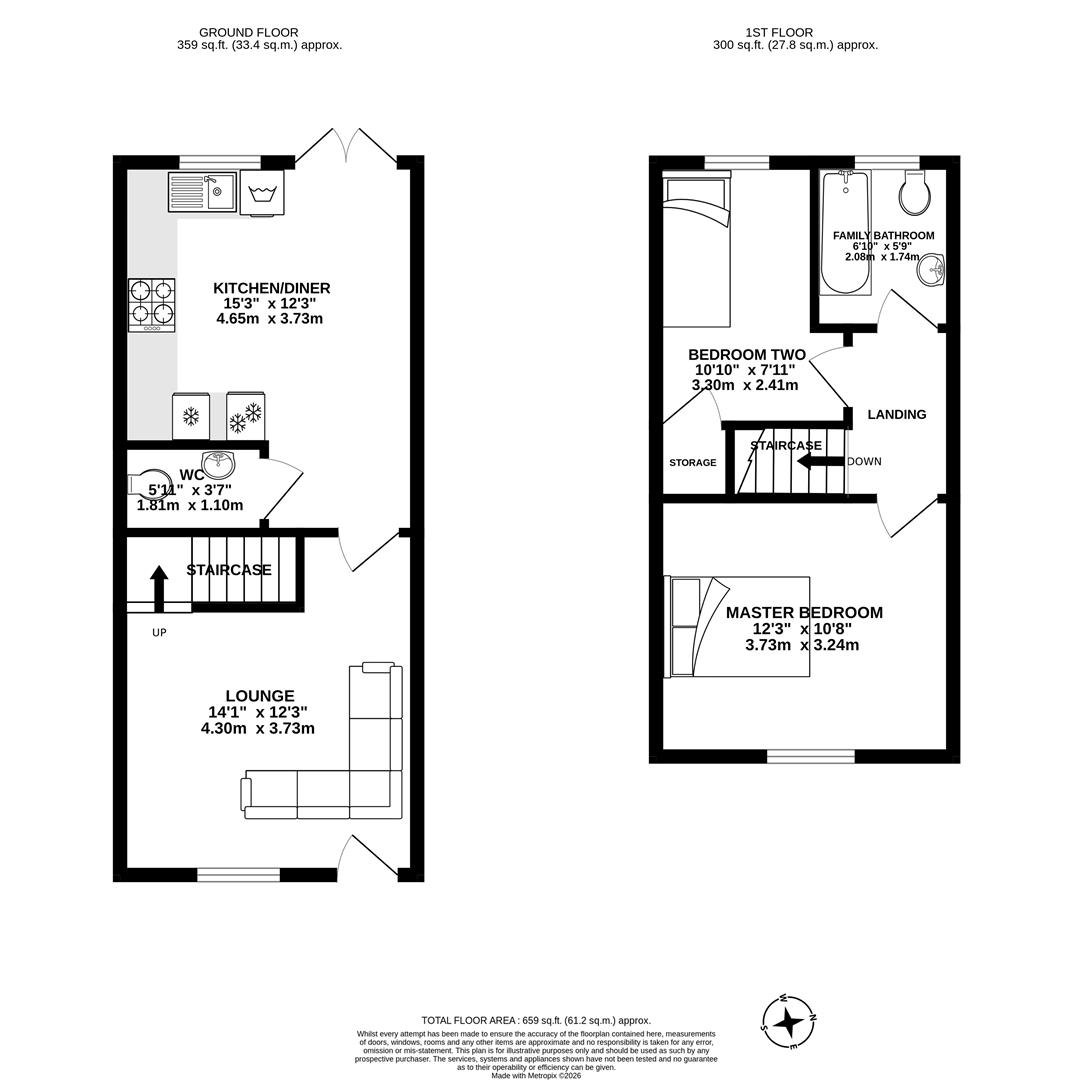 6, Darlington Close, Chorley floorplan