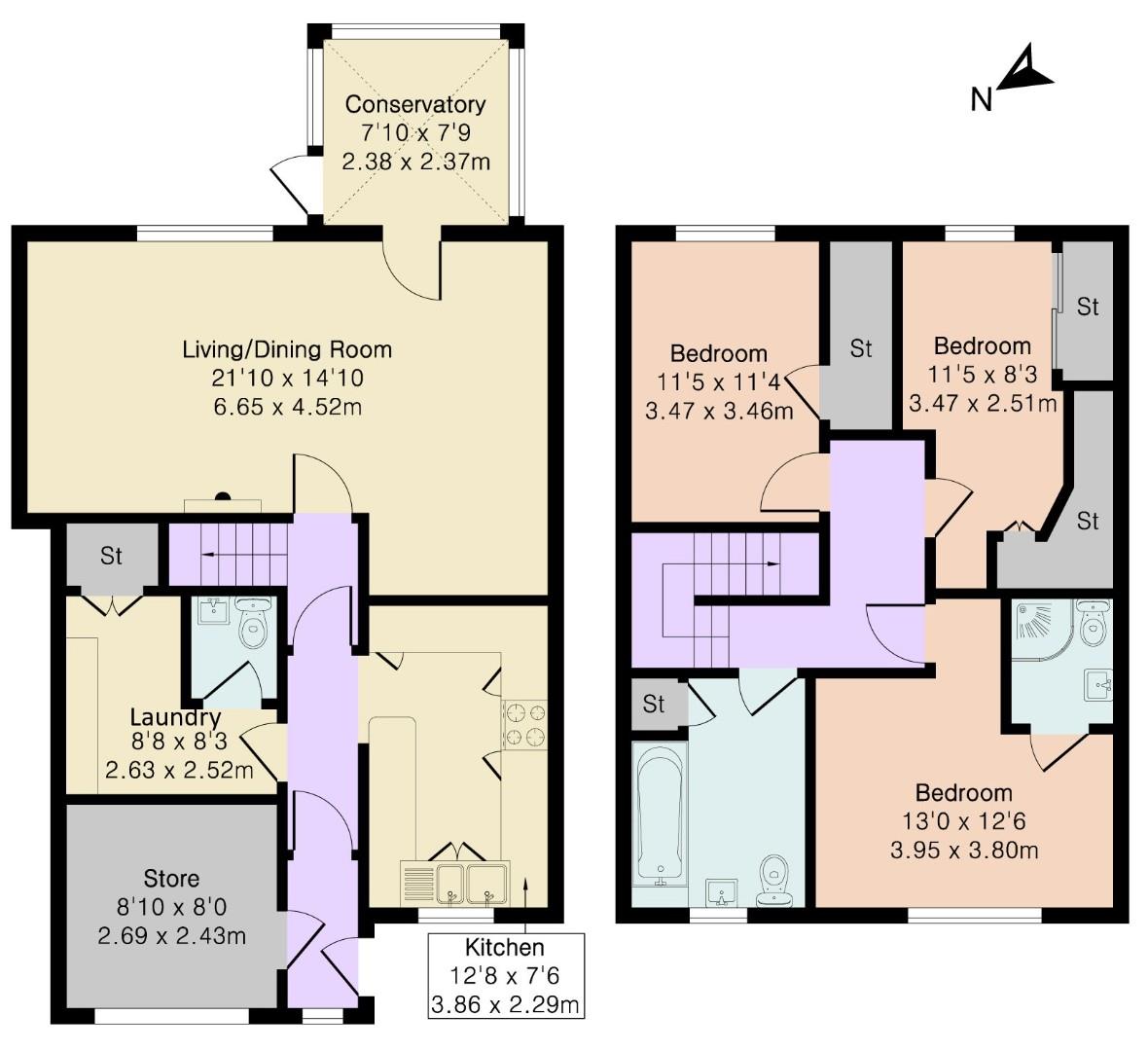 4, Sun Street, Cononley floorplan