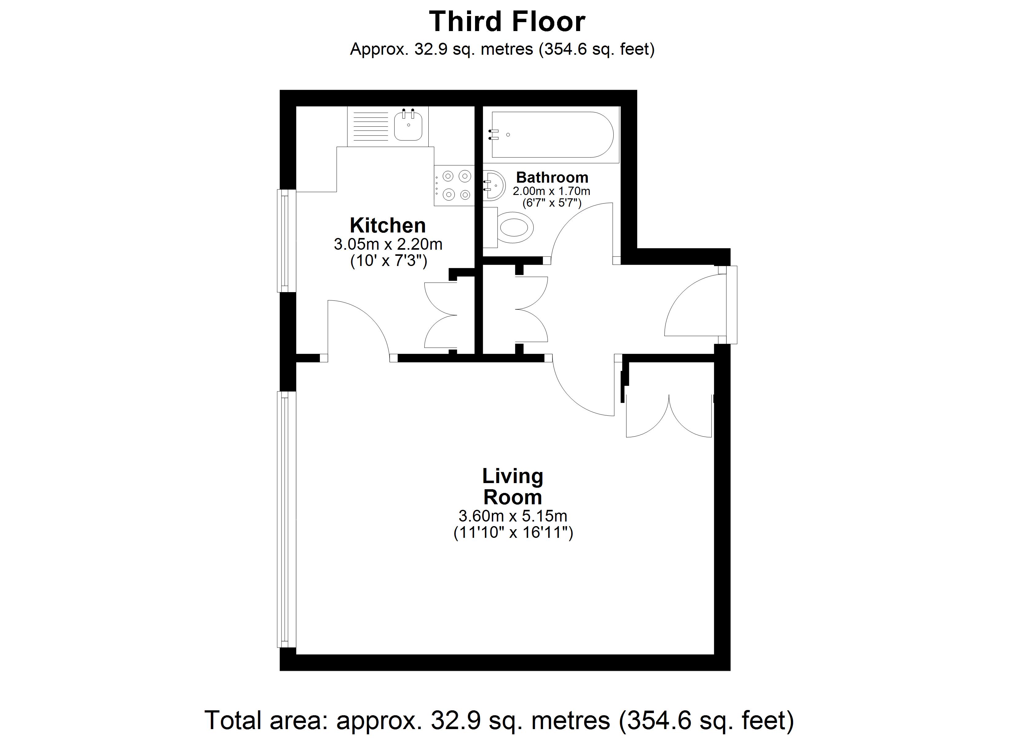 Cromwell Road, Hove floorplan