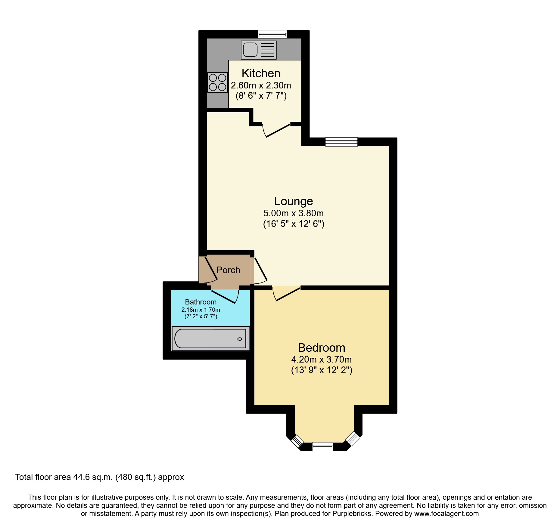 Fullarton Street, Kilmarnock KA1, 1 bedroom flat for sale 62766683
