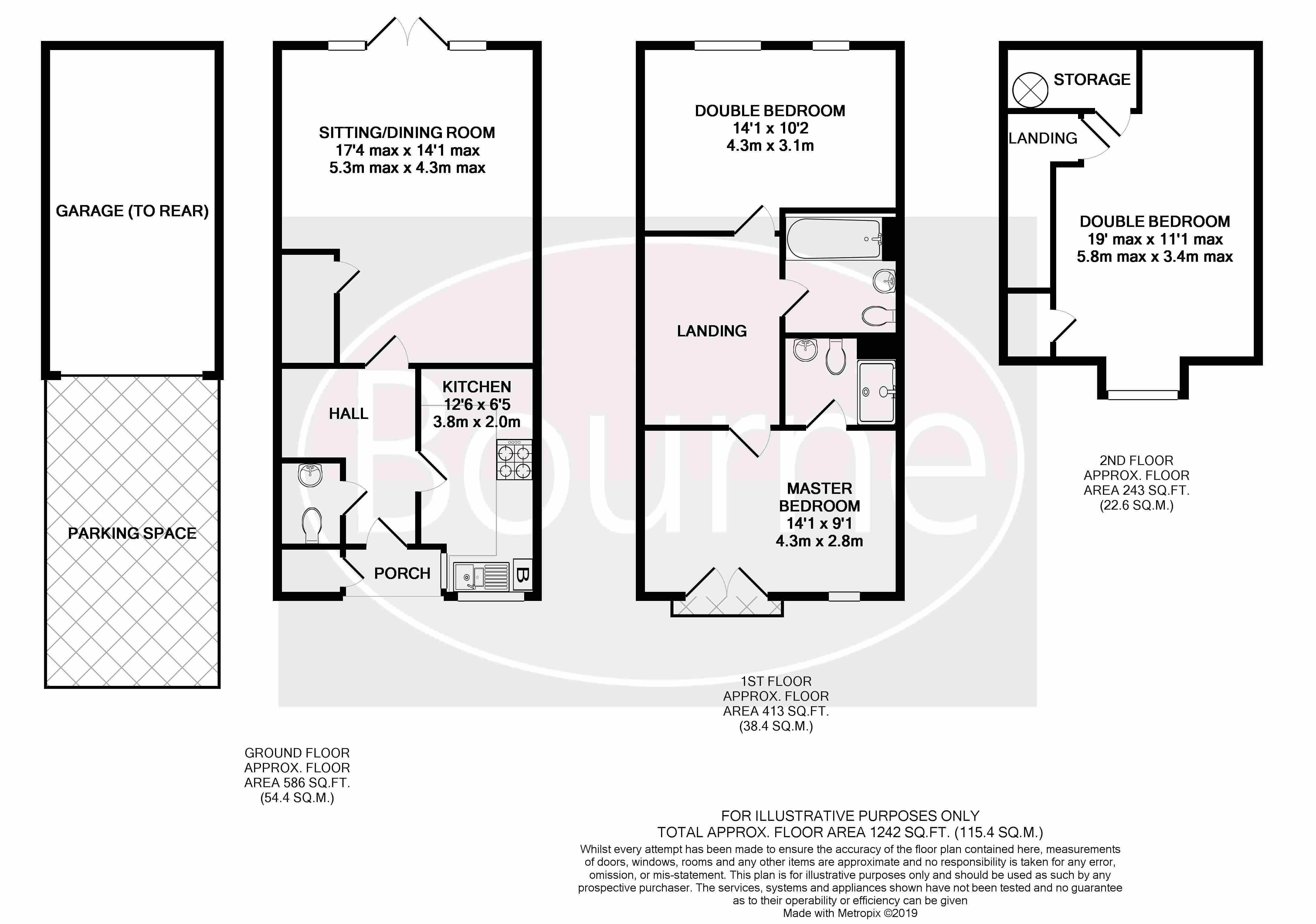 3 Bedrooms End terrace house for sale in Epsom Road, Guildford GU1