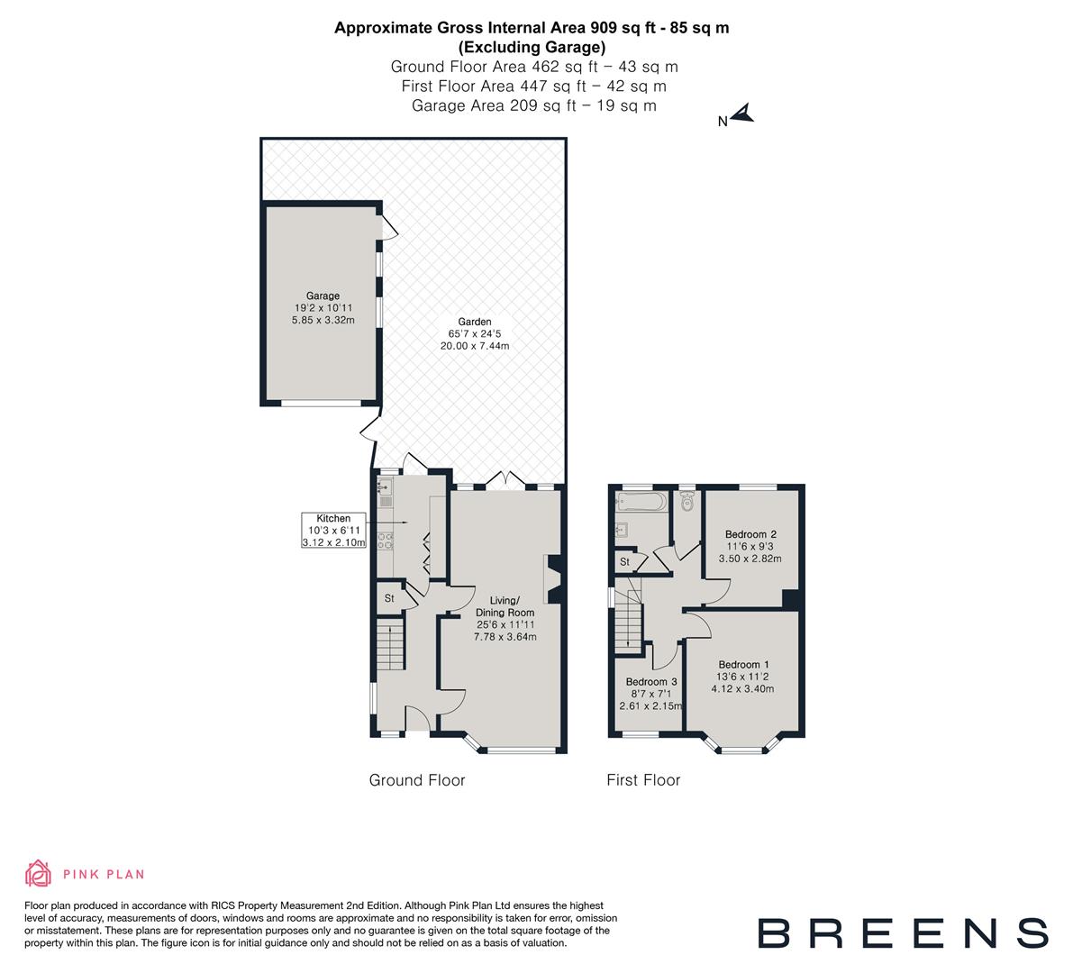 13, Betoyne Avenue, Highams Park, London floorplan