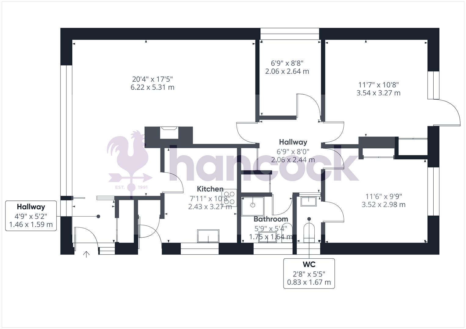 1, Stapleton Court, Bognor Regis floorplan