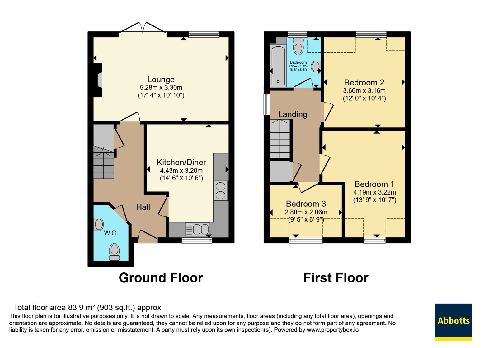 105, The Street, Dereham floorplan